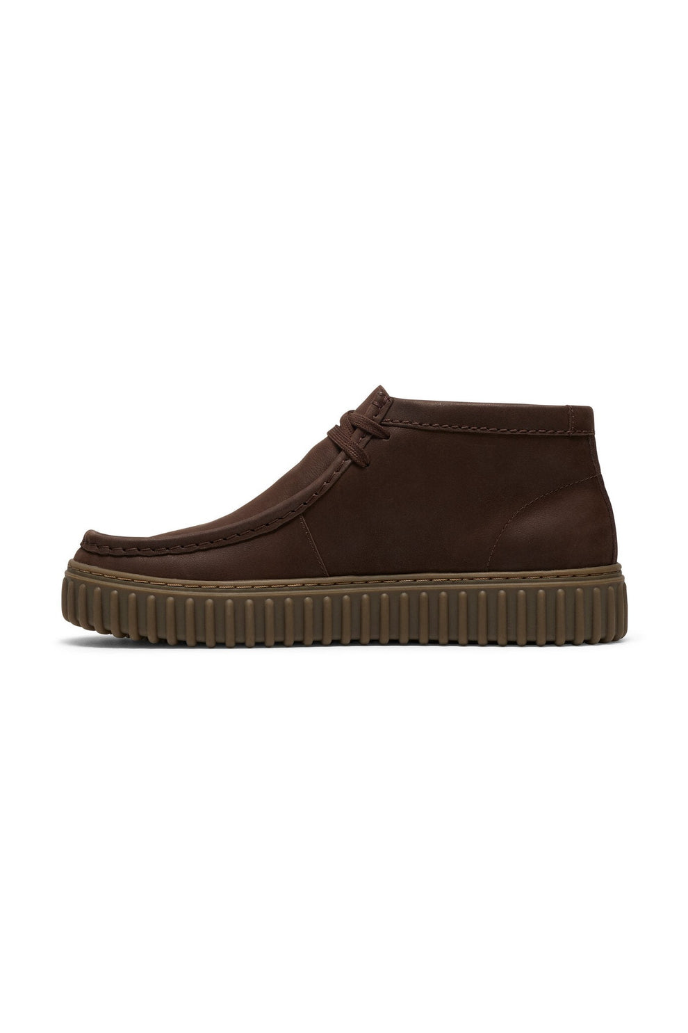 Clarks M Torhill Hi Dark Brown Leather