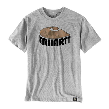 Carhartt U Relaxed Fit Heavweight Short Sleeve Camo Graphic T-Shirt Grey
