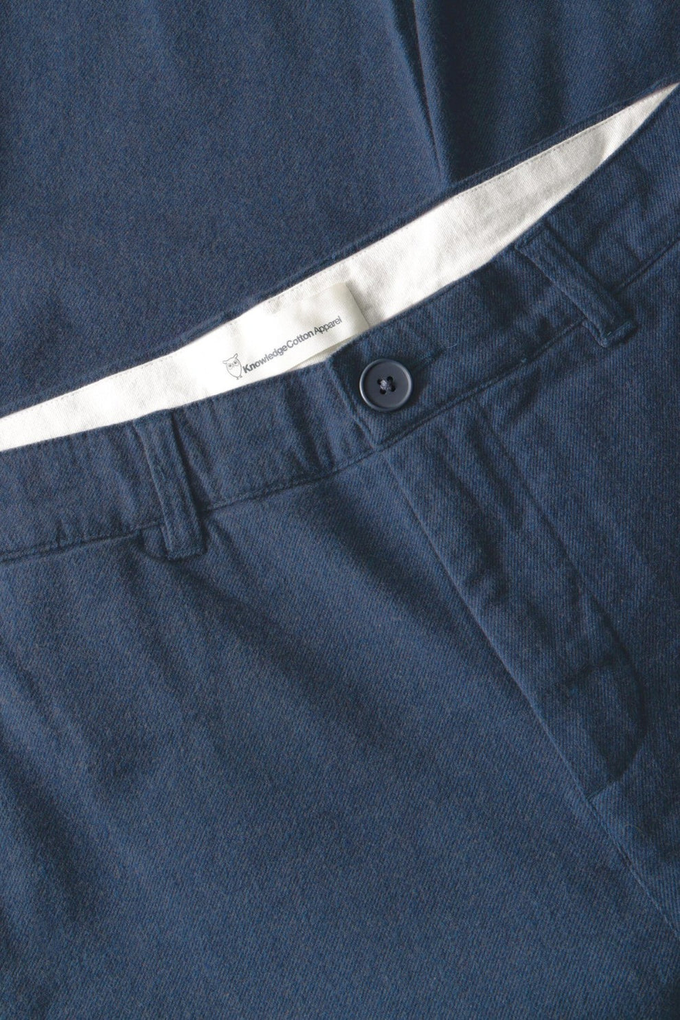 Knowledge Cotton Apparel M Chuck Regular Flannel Pants 1226 Vintage Indigo