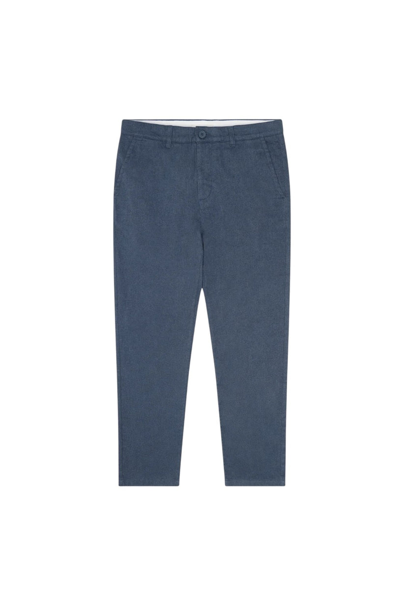 Knowledge Cotton Apparel M Chuck Regular Flannel Pants 1226 Vintage Indigo