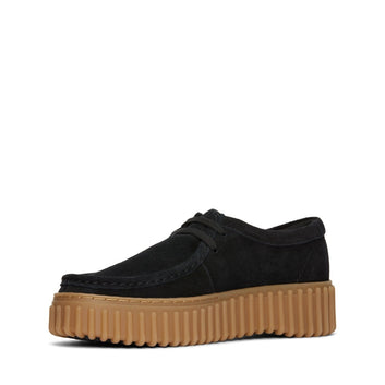 Clarks W Torhill Bee Sko Black Suede