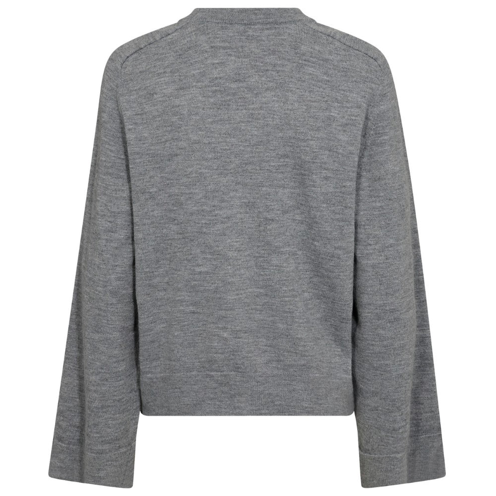 Co'Couture W My O-Neck Knit Grey Melange