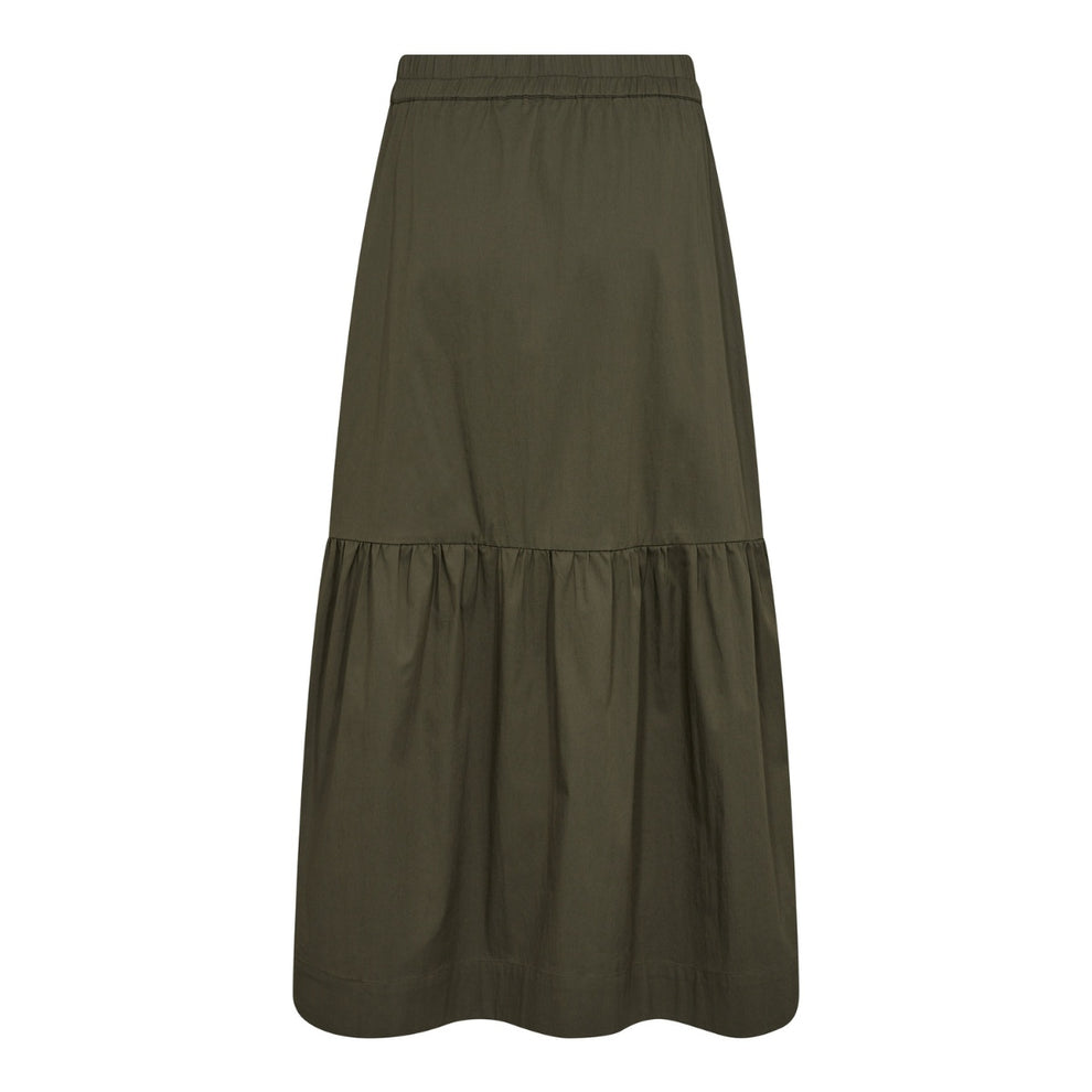 Co'couture W Cotton Crisp Gypsy Skirt Army