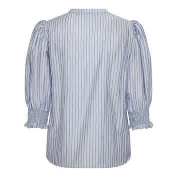 Co'couture W Sami Stripe SS Shirt Pale Blue