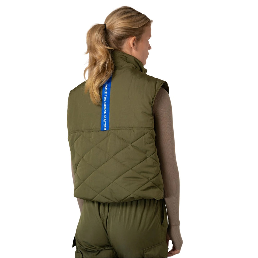 Copenhagen Cartel U Coast Recykled Quilted Vest Army