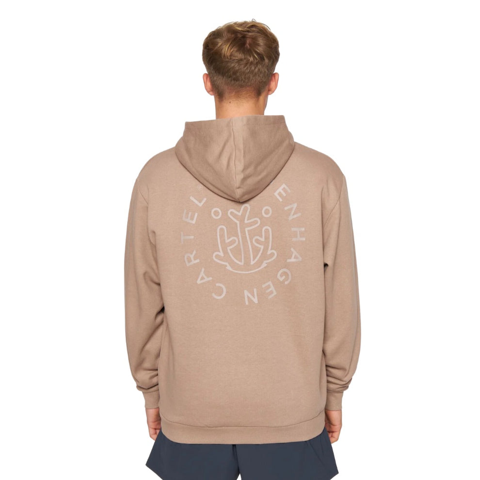 Copenhagen Cartel U Ocean Weed Hood Sweat Taupe