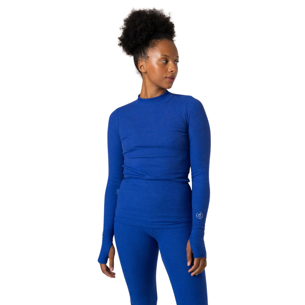 Copenhagen Cartel W OCN Weed Rib Longsleeve Cartel Blue