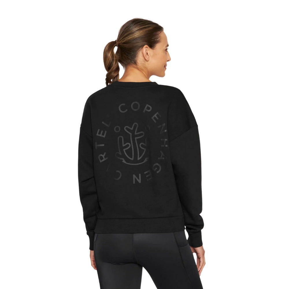 Copenhagen Cartel W Ocean Weed Crop Sweat Nero