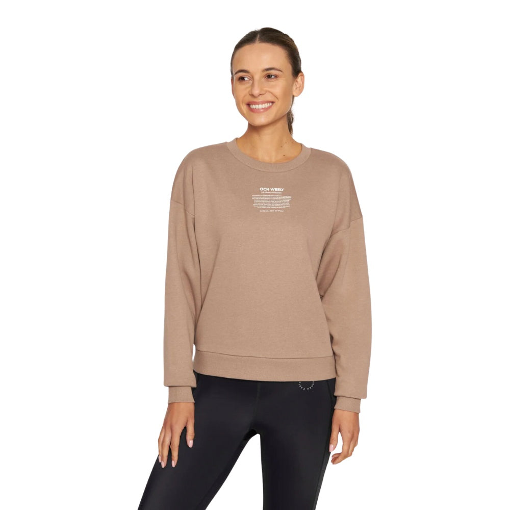 Copenhagen Cartel W Ocean Weed Sweat Taupe