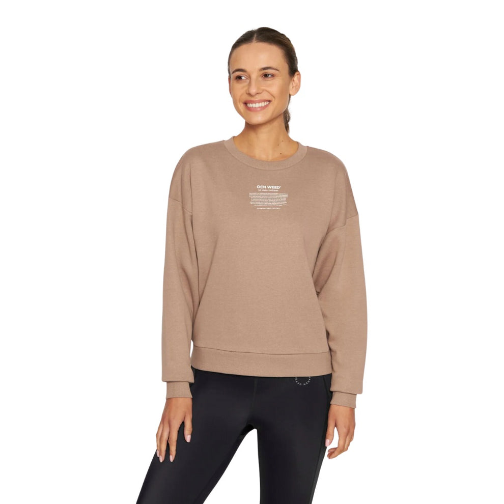 Copenhagen Cartel W Ocean Weed Sweat Taupe