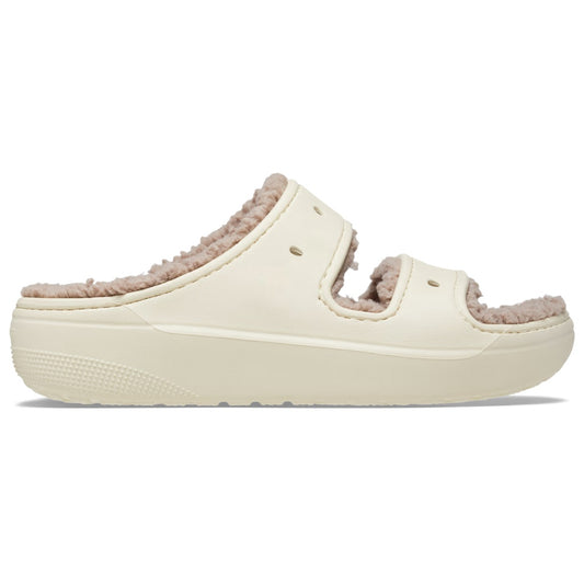 Crocs W Classic Cozzzy Sandal Bone Mushroom