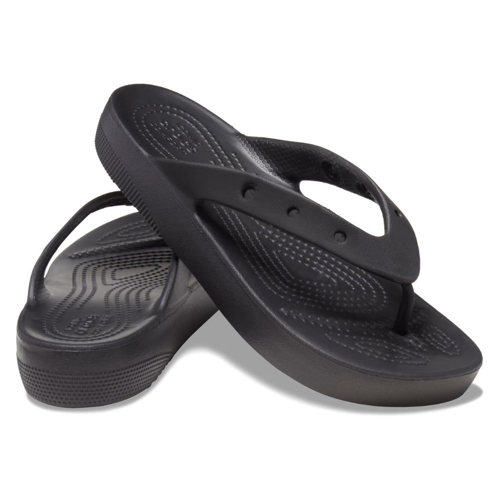 Crocs W Classic Platform Flip Black