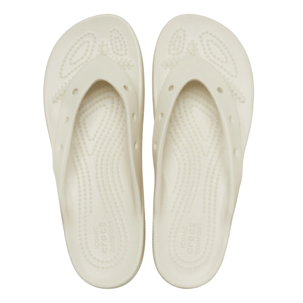 Crocs W Classic Platform Flip Bone