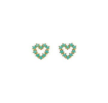 Pico Cæur Crystal Stud Green Opac FG