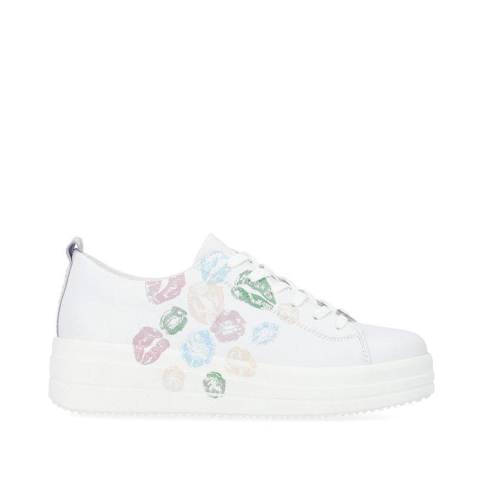 Remonte W Vegan Sneaker White Combination Kiss
