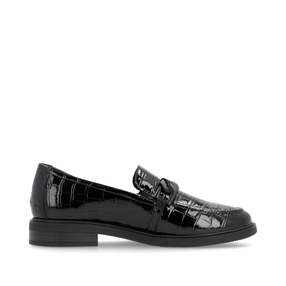Remonte W Loafer Croco med Spænde Black