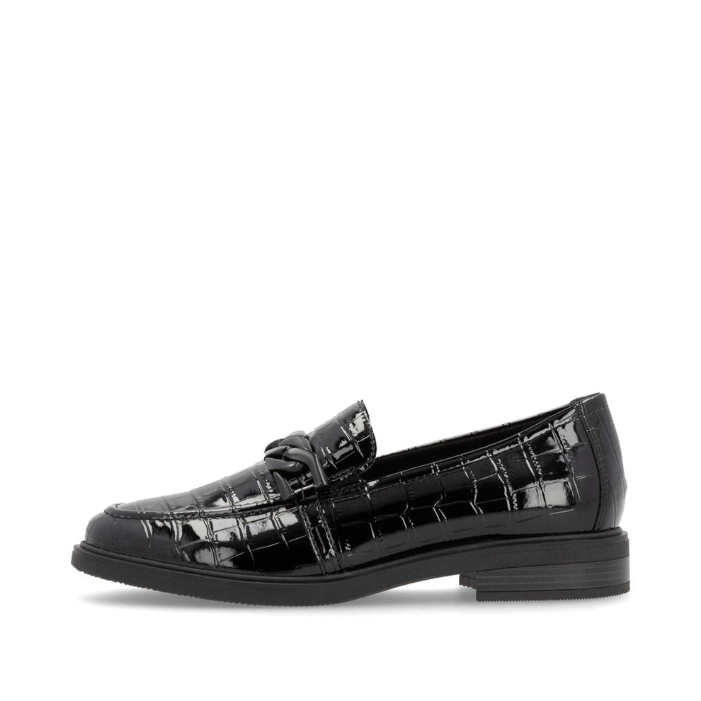 Remonte W Loafer Croco med Spænde Black