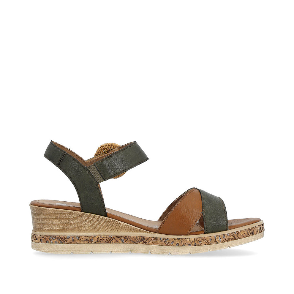 Remonte W Sandal Grøn Kombination