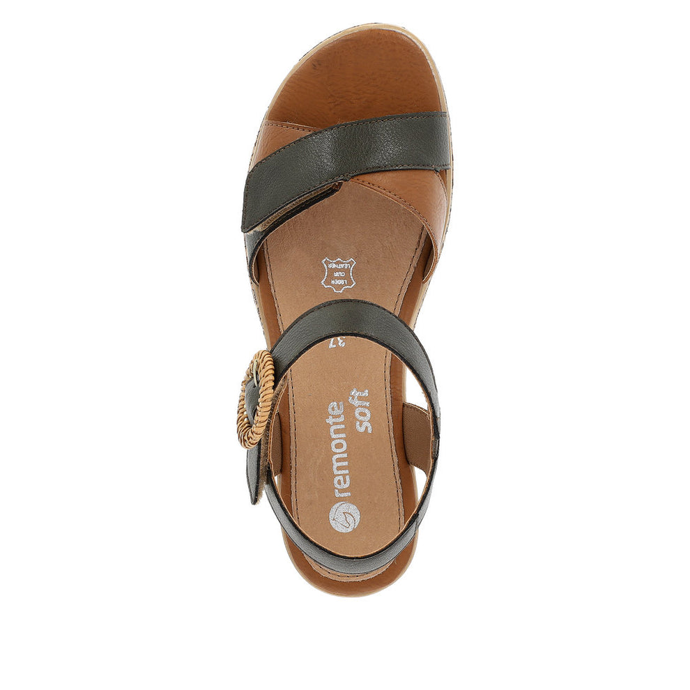 Remonte W Sandal Grøn Kombination