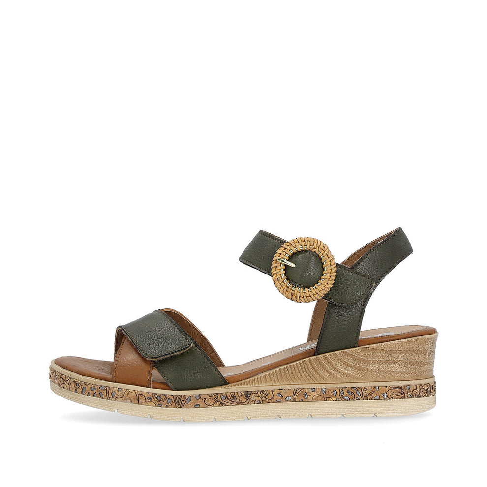 Remonte W Sandal Grøn Kombination