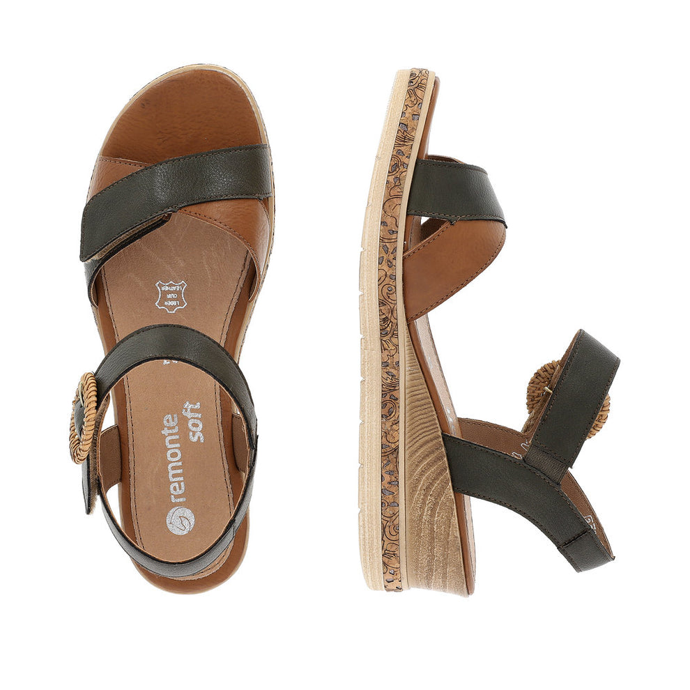 Remonte W Sandal Grøn Kombination