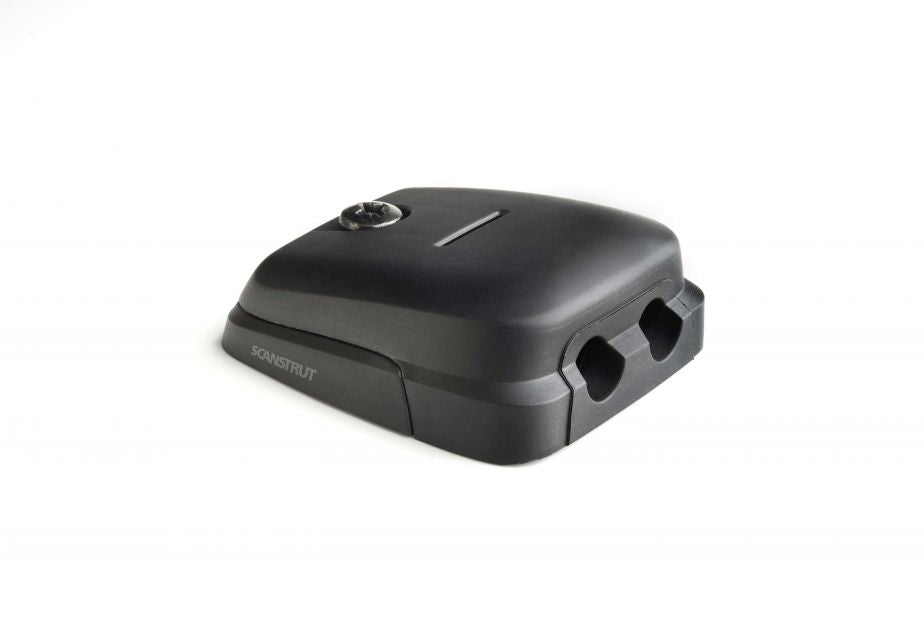 Scanstrut DS-HD6-BLK vandret dobbelt kabelgennemføring – sort