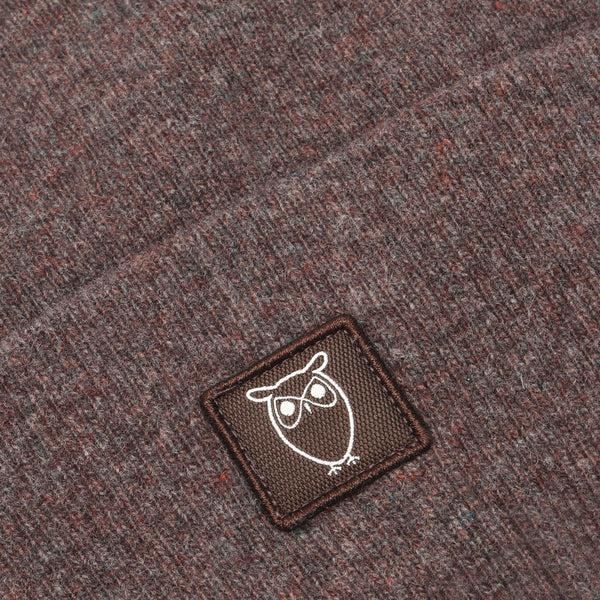 Knowledge Cotton Apparel M Double Layer Wool Beanie Demitasse