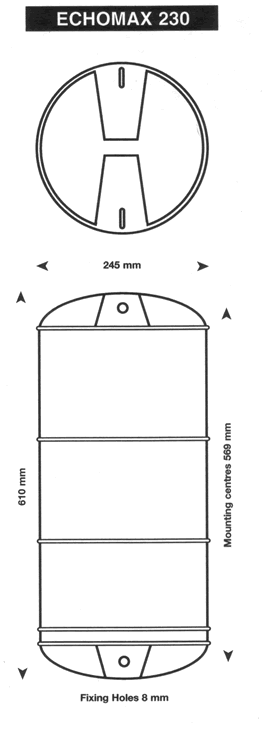 Echomax 230 SOLAS Radarreflektor