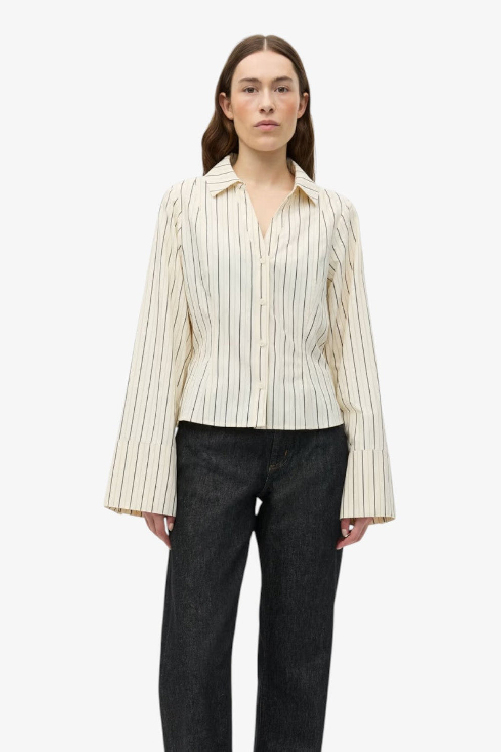 Envii ENAGNESTA Shirt 7347 Double Cream Stripe