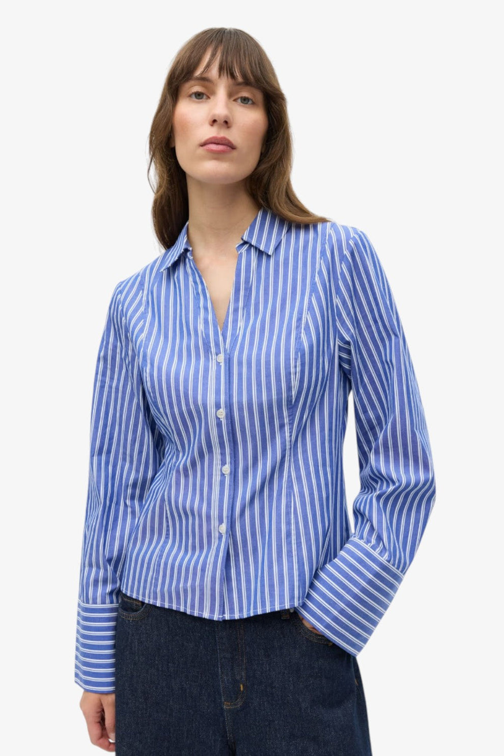 Envii ENAGNESTA Shirt 7361 Blue White Stripe
