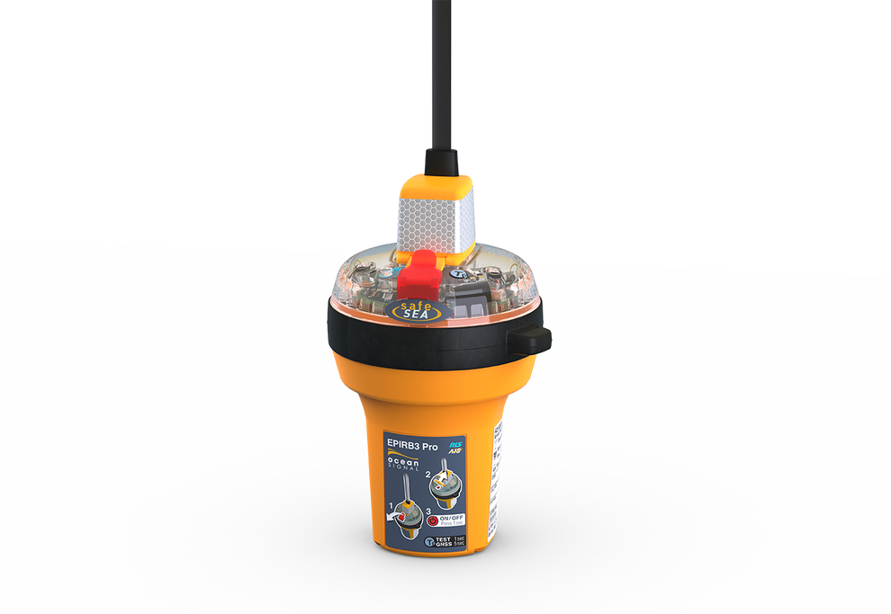 Ocean Signal SafeSea EPIRB3-PRO AUTO Cat.1 m. GPS, RLS, AIS + NFC "Float-Free" container / 702S-03933