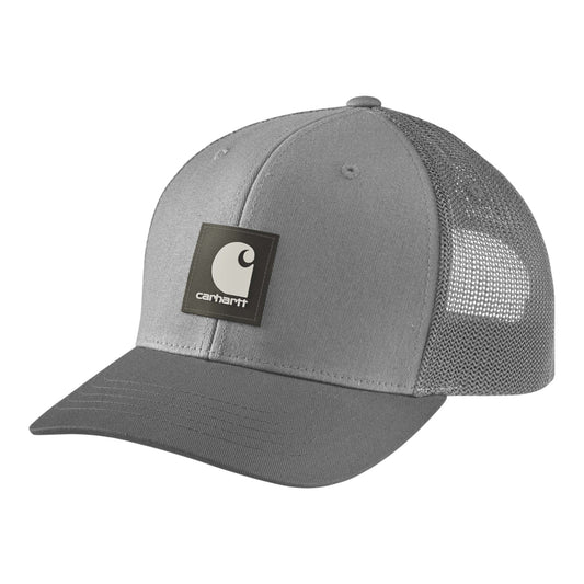 Carhartt U Twill Mesh Back Logo Patch Cap Asphalt