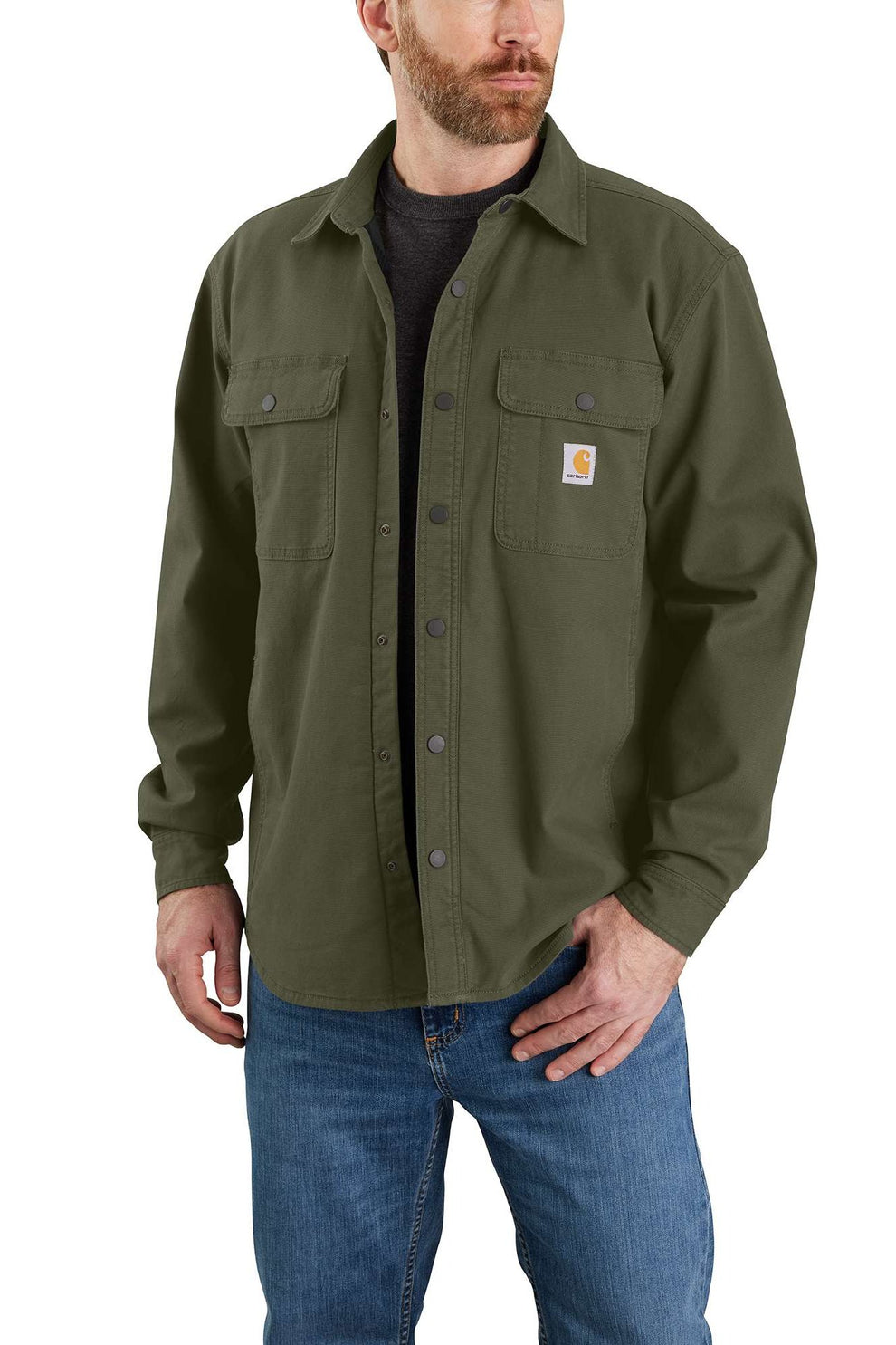 Carhartt M Canvas Fleece Lined Shirt Jacket