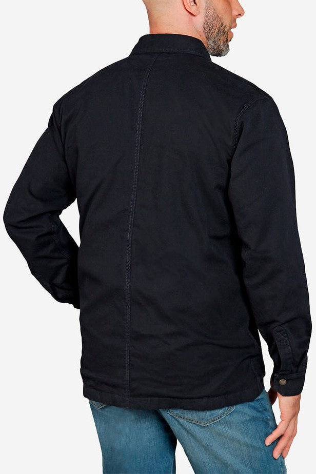 Carhartt M Fleece Lined Snap Front Skjortejakke Sort