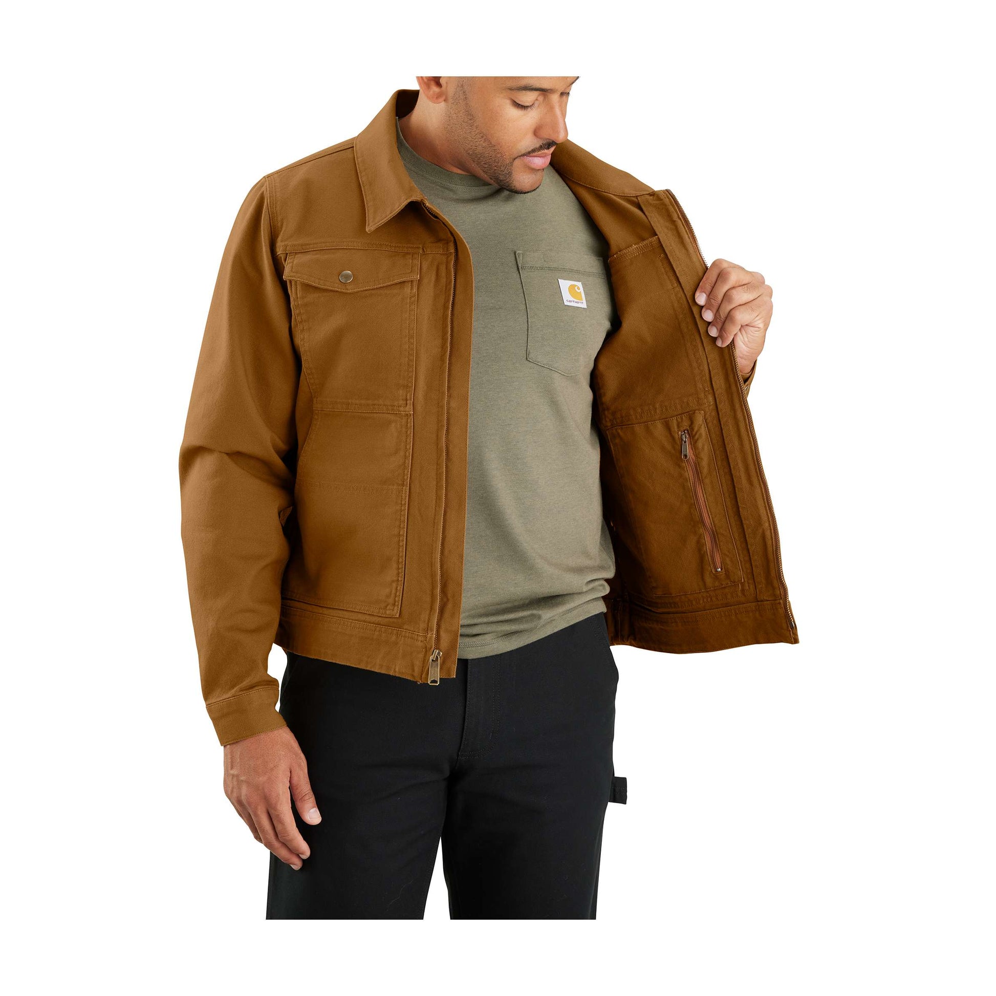 Carhartt M Duck Relaxed Fit Jacket Brown