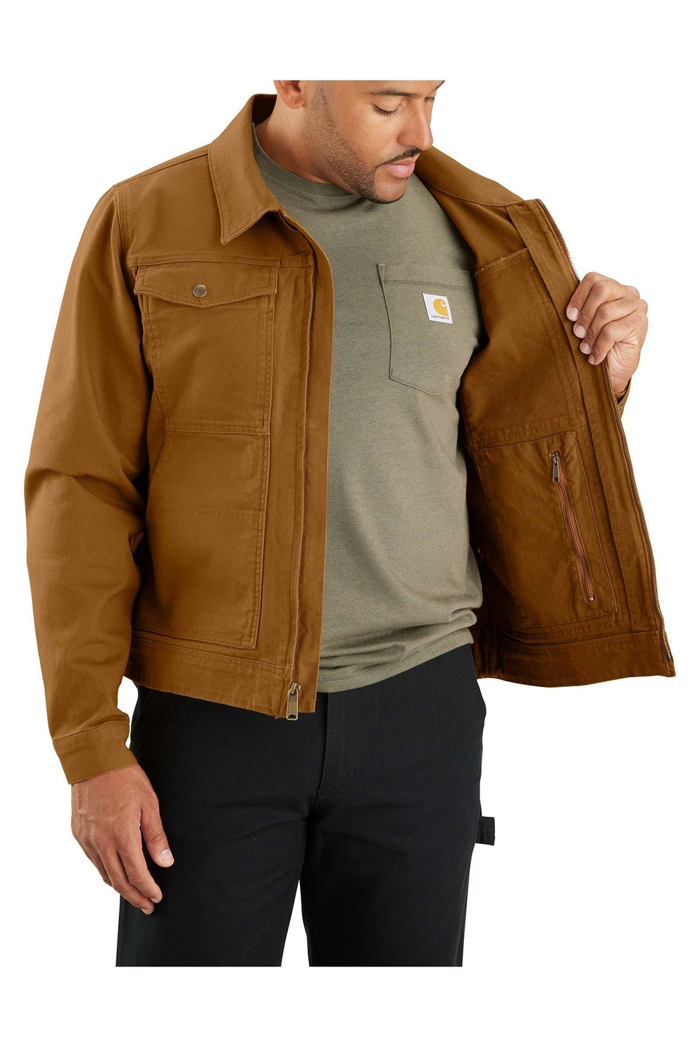 Carhartt M Duck Relaxed Fit Jacket Brown