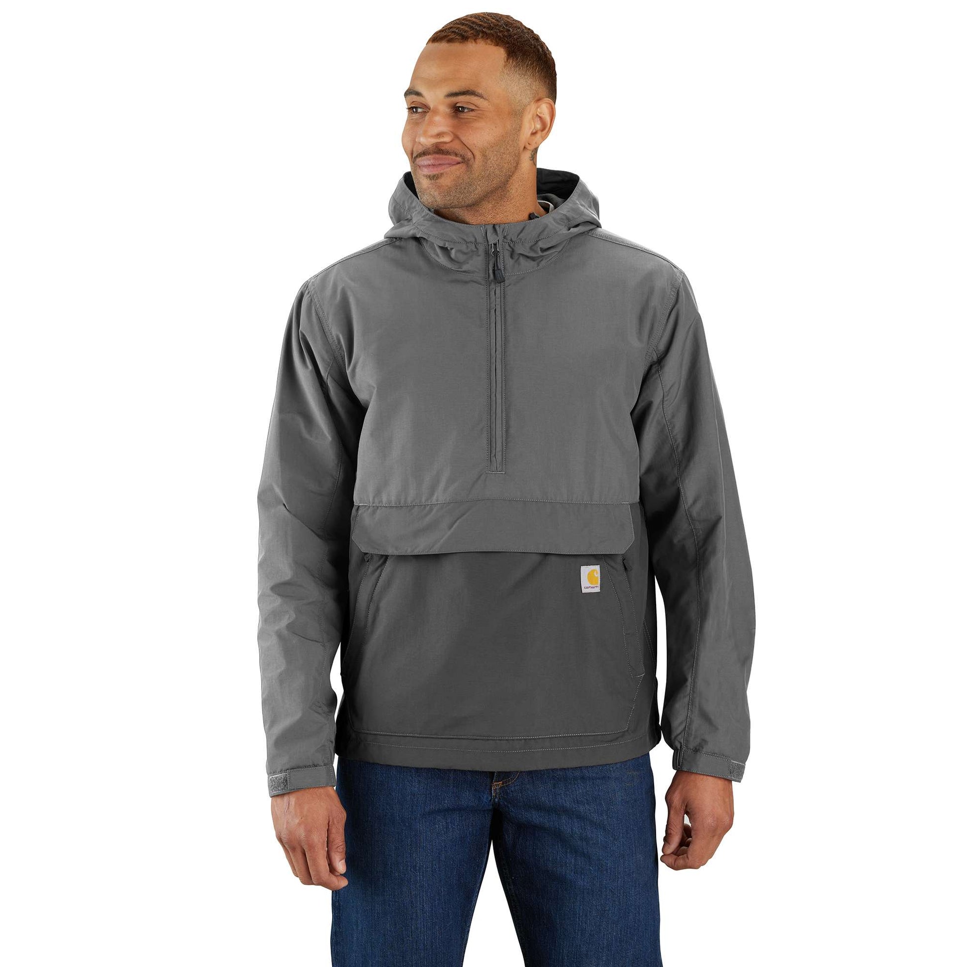 Carhartt M Lightweight Packable Anorak Steel Gravel