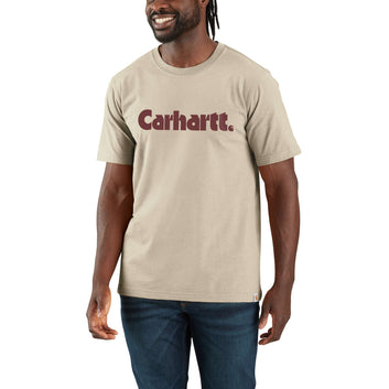 Carhartt M Short Sleeve Logo Grapic T-Shirt Oat Milk