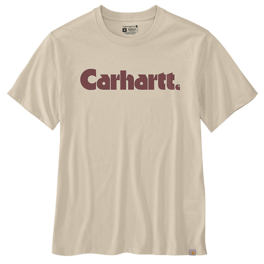 Carhartt M Short Sleeve Logo Grapic T-Shirt Oat Milk