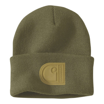 Carhartt Knit Cuffed C Patch Beanie Green