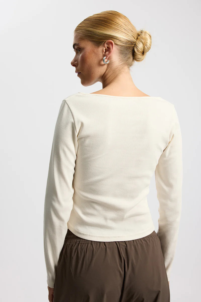 Rethinkit Elevate LS T-shirt Ivory