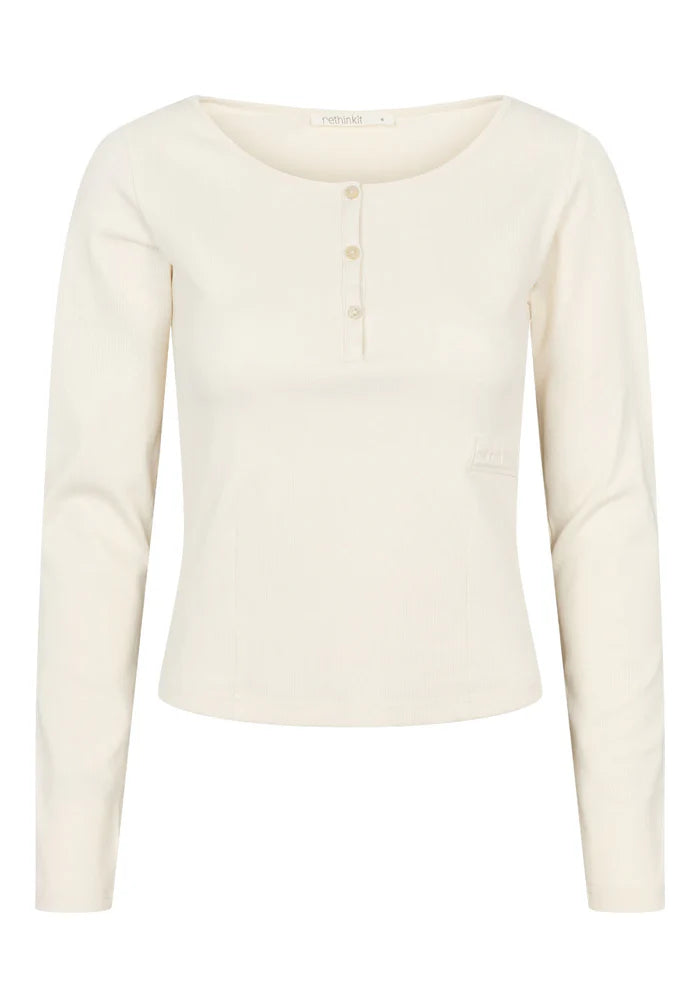 Rethinkit Elevate LS T-shirt Ivory