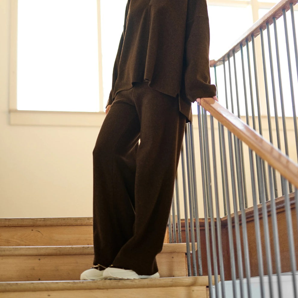 Henriette Steffensen W Flare Trouser Chokolate