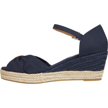 Tommy Hilfiger W basic Open Toe Mid Wedge Sandal Space Blue