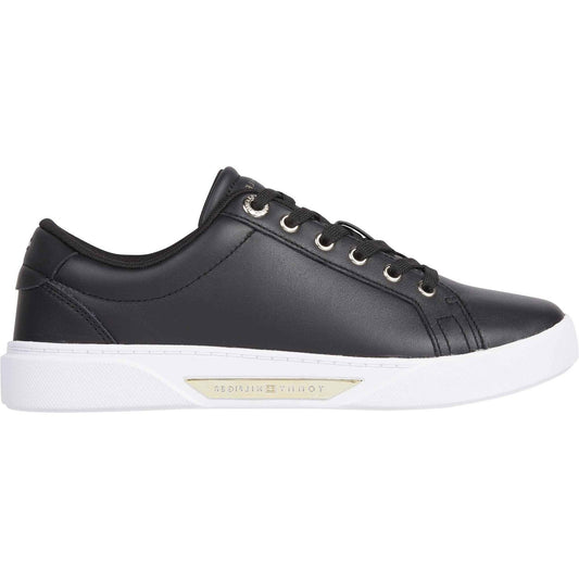 Tommy Hilfiger W Golden HW Court Sneaker Black Gold