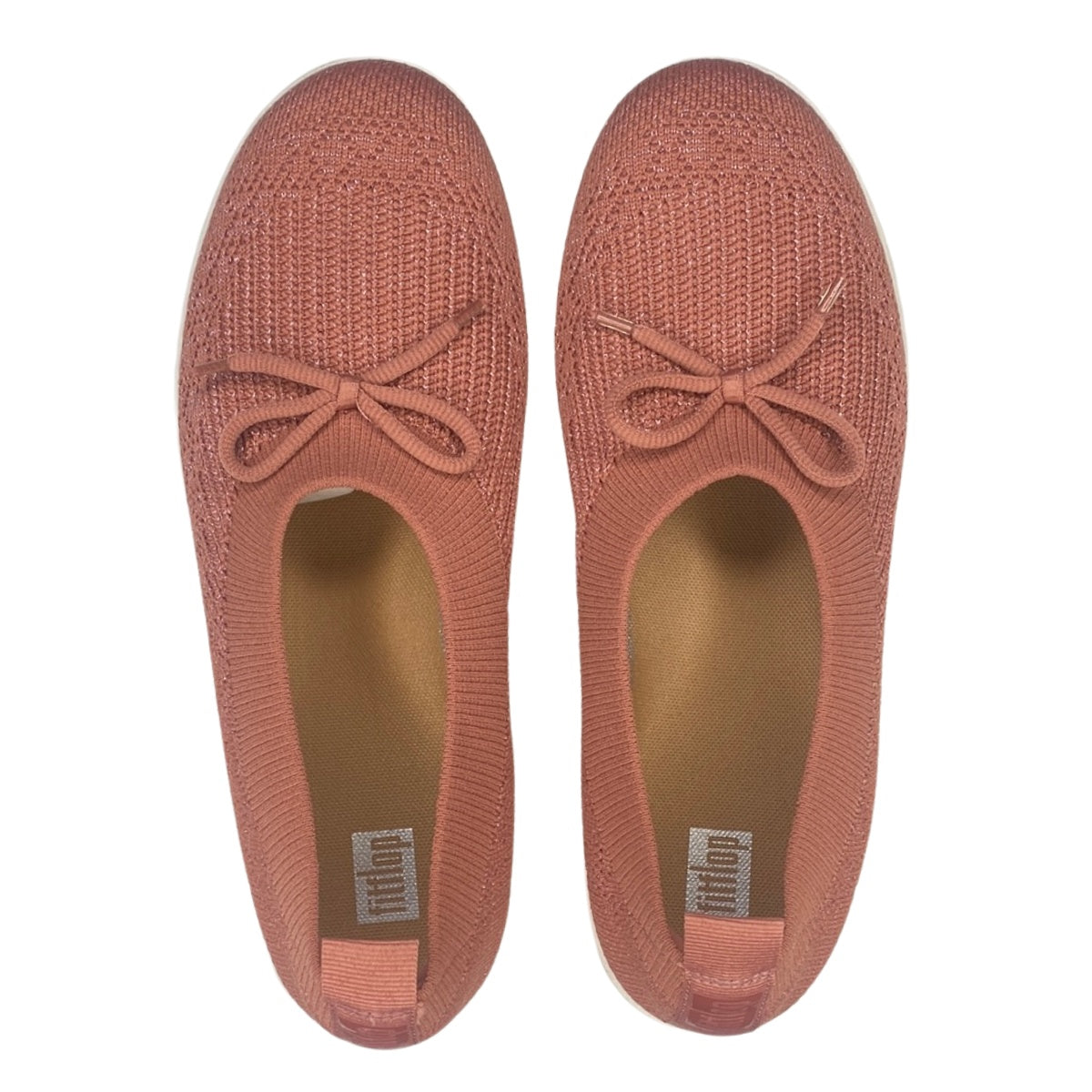 FitFlop W Uberknit Ballerina Sko Warm Rose