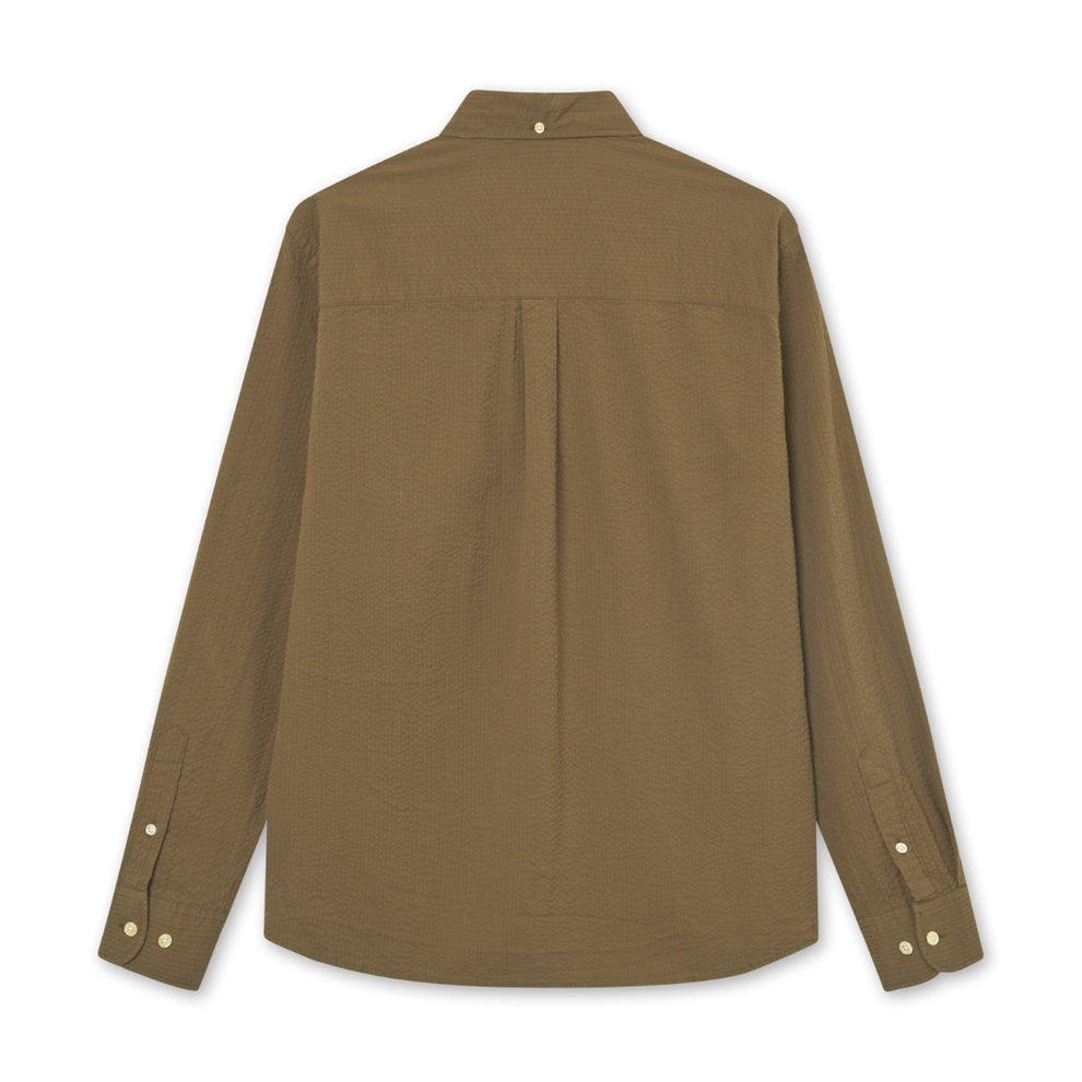 Forét Hornet Seersucker Shirt Army