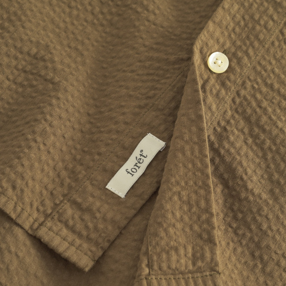Forét Hornet Seersucker Shirt Army
