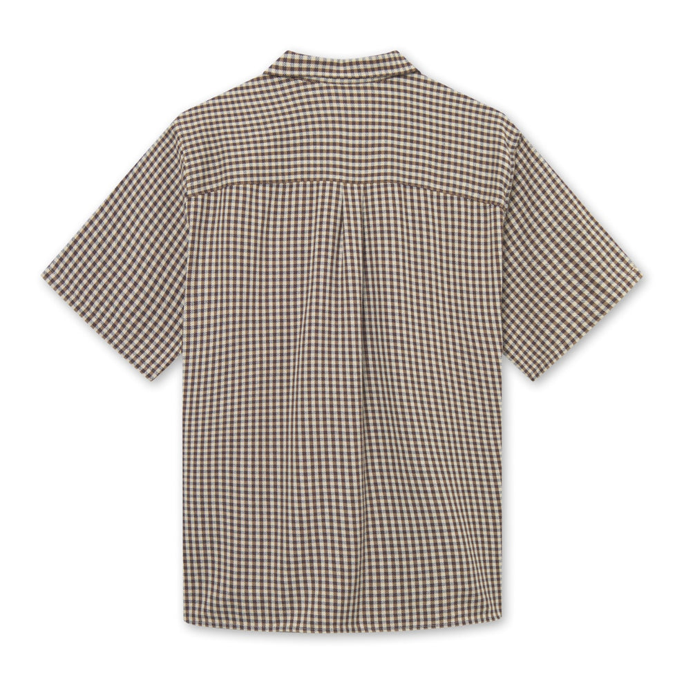 Forét Hush Twill Ss Shirt Brown Check