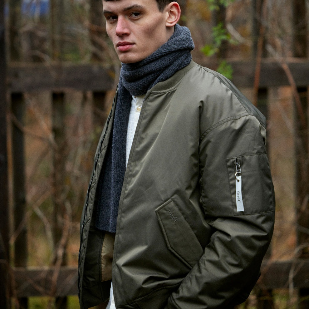 Forét M Bow Bomber Jacjet Dusty Olive
